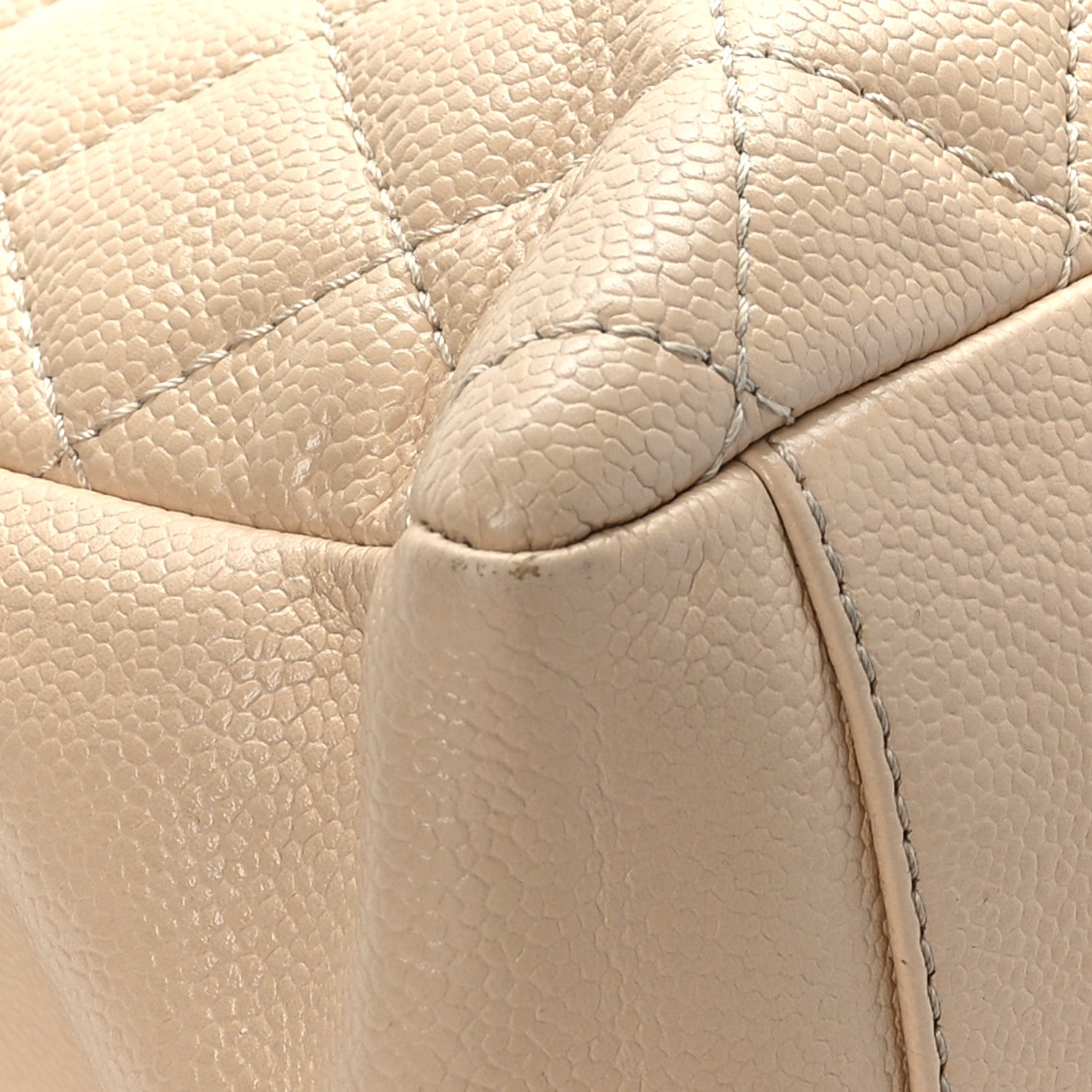 Chanel Caviar Quilted Grand Shopping Tote GST Beige Clair 8 of 12