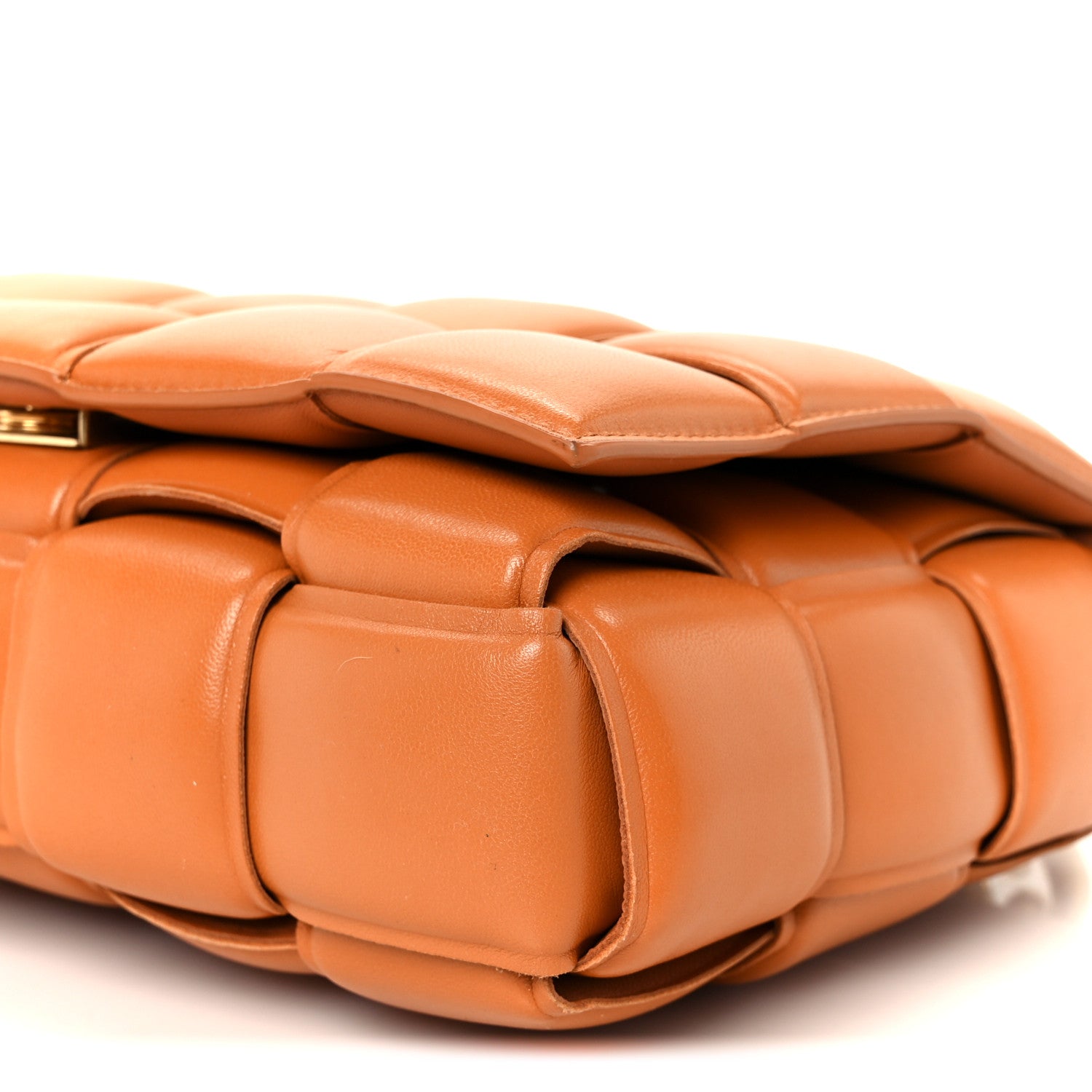 Bottega Veneta Lambskin Maxi Intreccio Padded Chain Cassette Crossbody Bag Clay 12 of 12