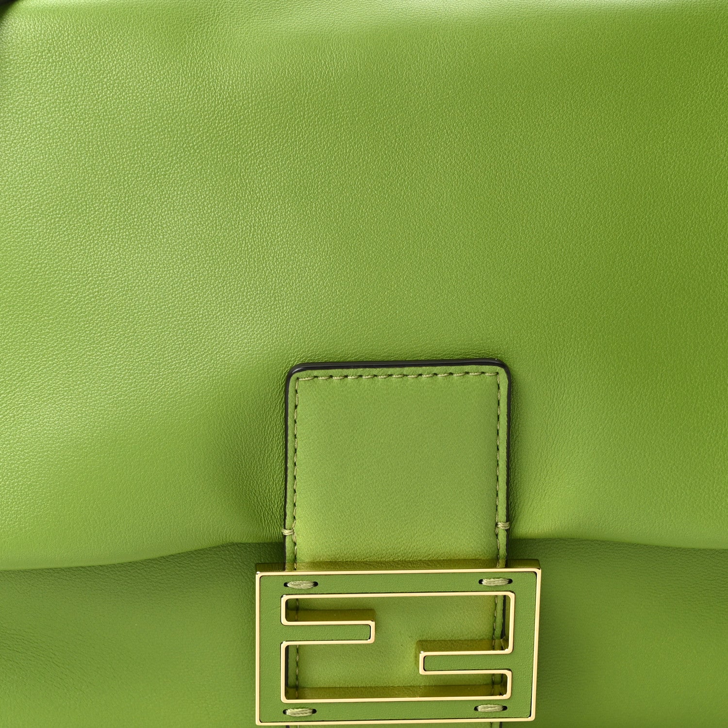 Fendi Nappa Medium Mamma Baguette Green 7 of 10