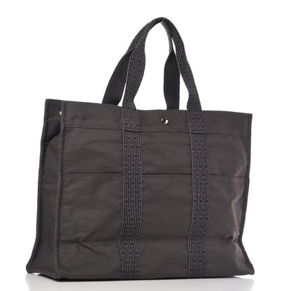 Hermes Canvas Herline Tote GM Grey 3 of 8