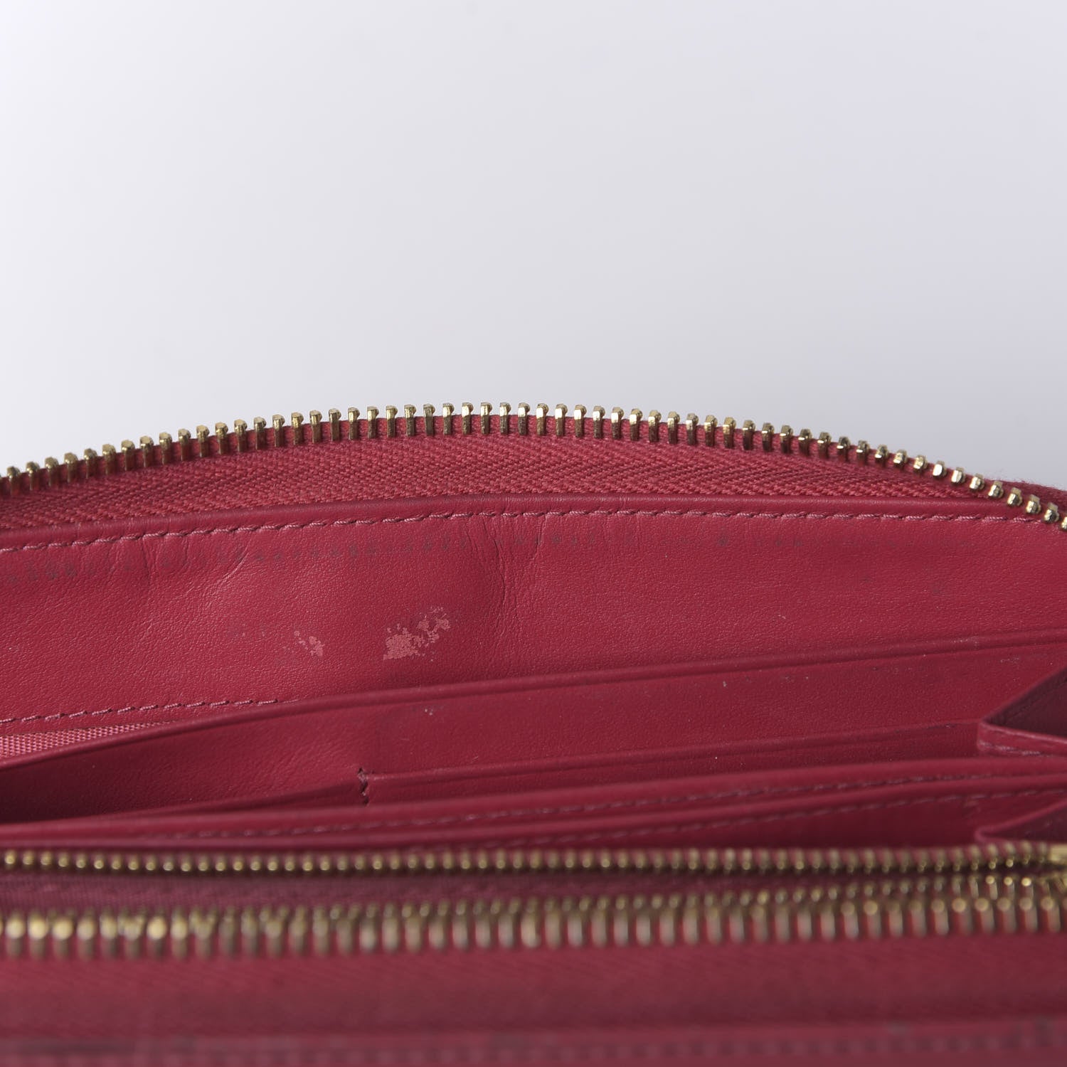 Prada Vitello Move Zip Around Wallet Peonia 10 of 14