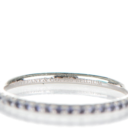 Tiffany 18K White Gold Iolite Metro Ring 5 4 of 5