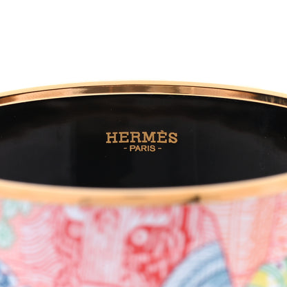 Hermes Enamel Printed Wide Bracelet 70 4 of 5