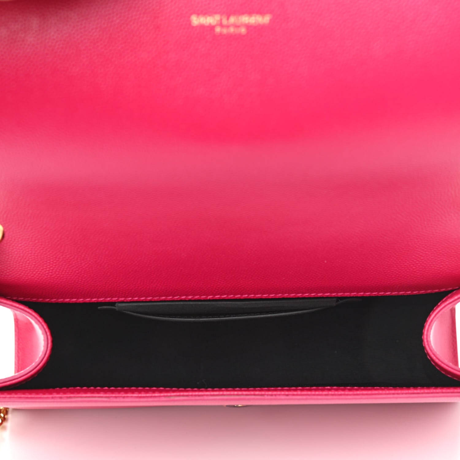 Saint Laurent Grain De Poudre Medium Monogram Kate Satchel Lipstick Fuchsia 5 of 10