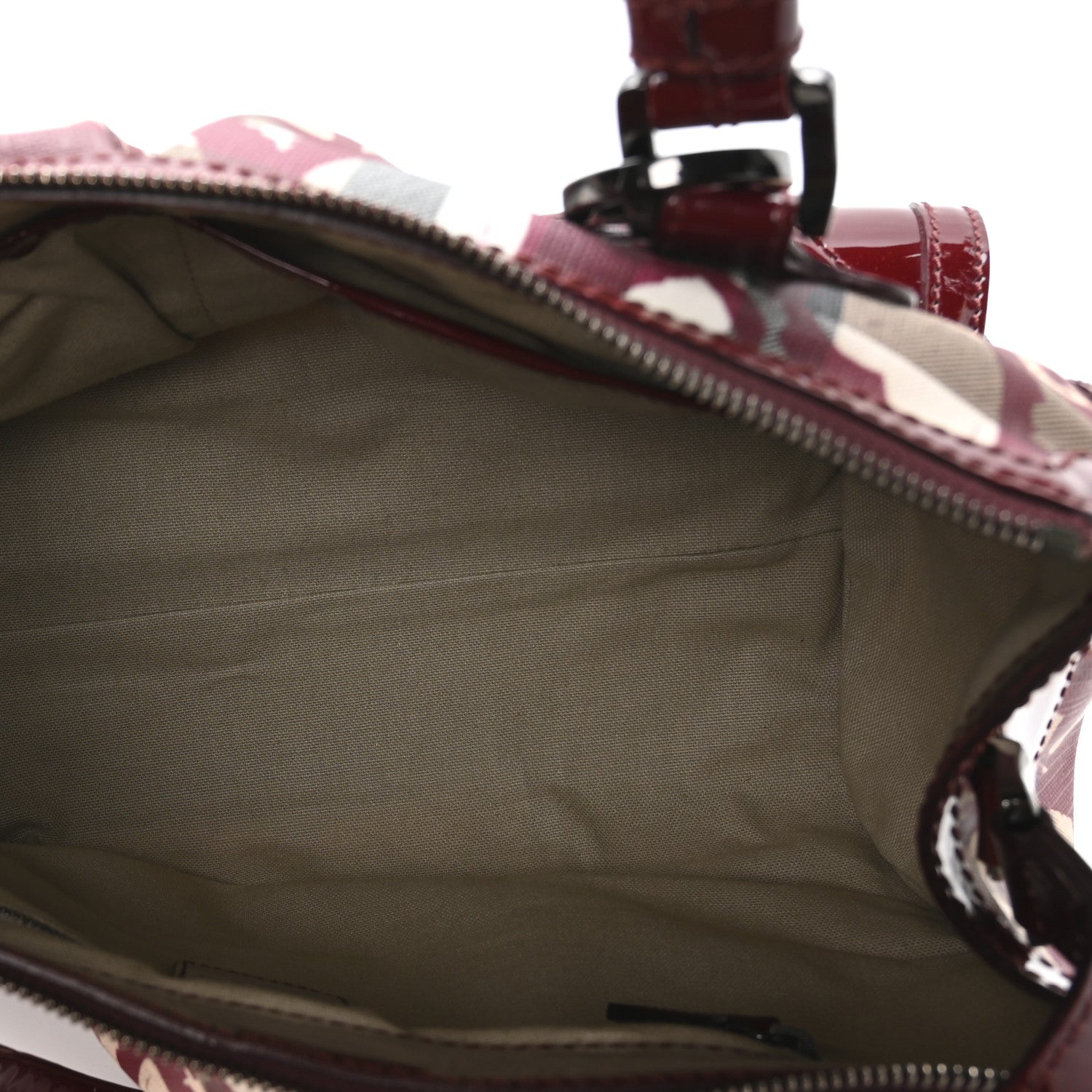 Burberry Nova Check Heart Print Pilgrim Satchel Berry 5 of 11