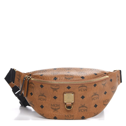 MCM Visetos Small Fusten Belt Bag Cognac 1 of 8