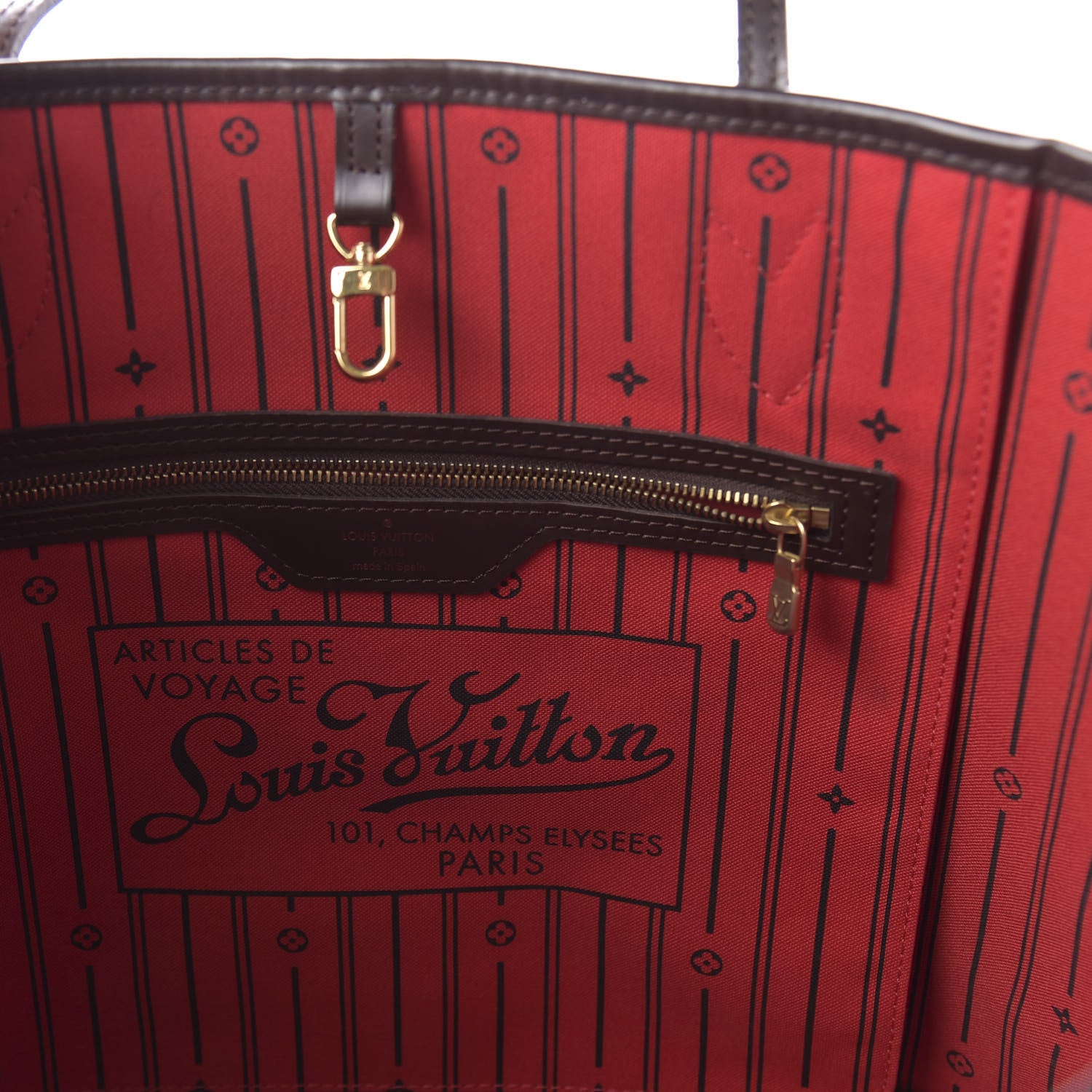 Louis Vuitton Damier Ebene Neverfull MM 8 of 10