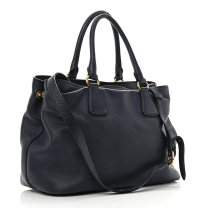 Prada Vitello Daino Tote Bluette 2 of 11