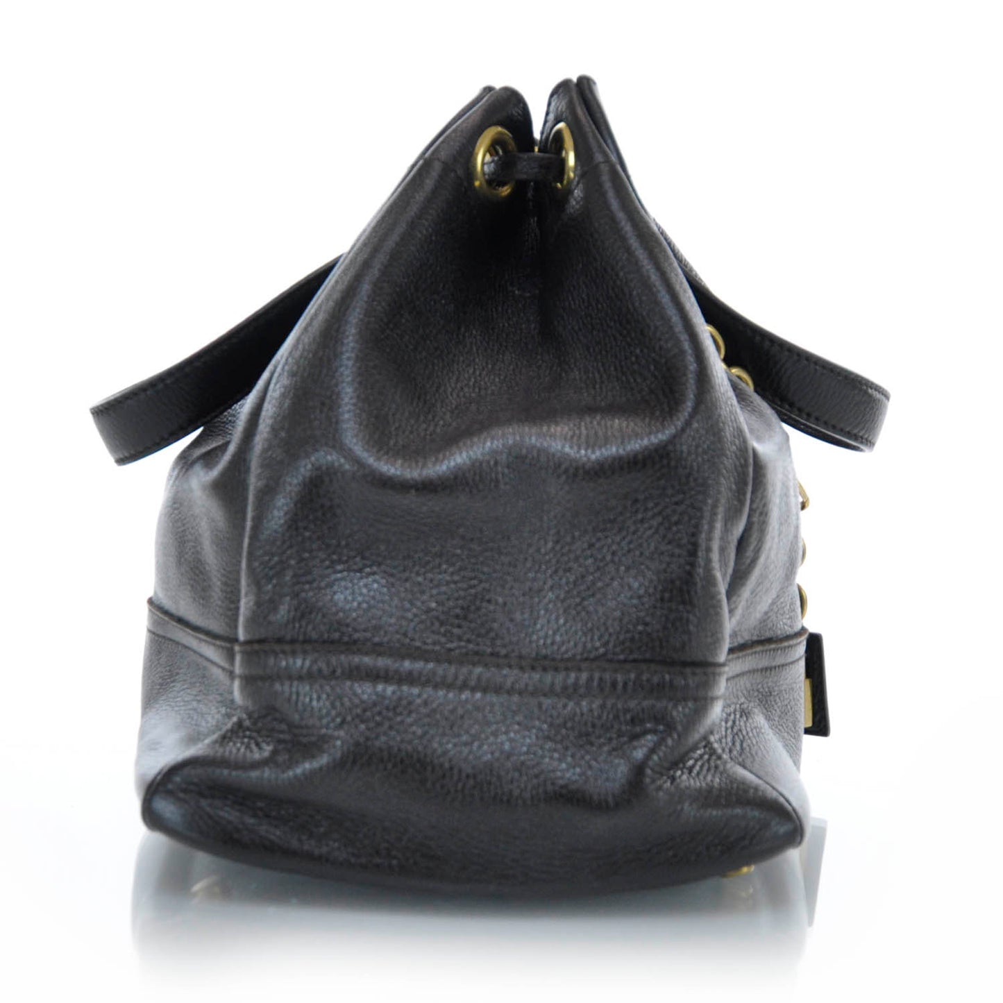 Leather Overseas Tote Brown