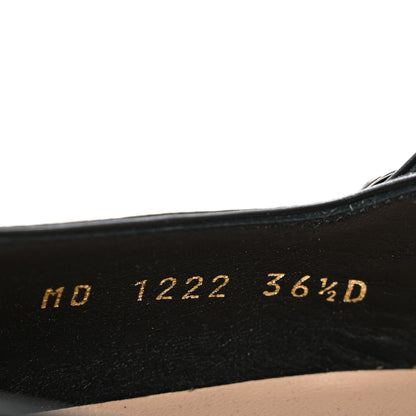 Christian Dior Brushed Calfskin Uniform 30mm Pumps 36.5 Black 9 of 10