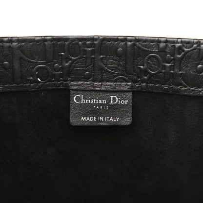 Christian Dior Oblique Calfskin Embossed Book Tote Black 6 of 12