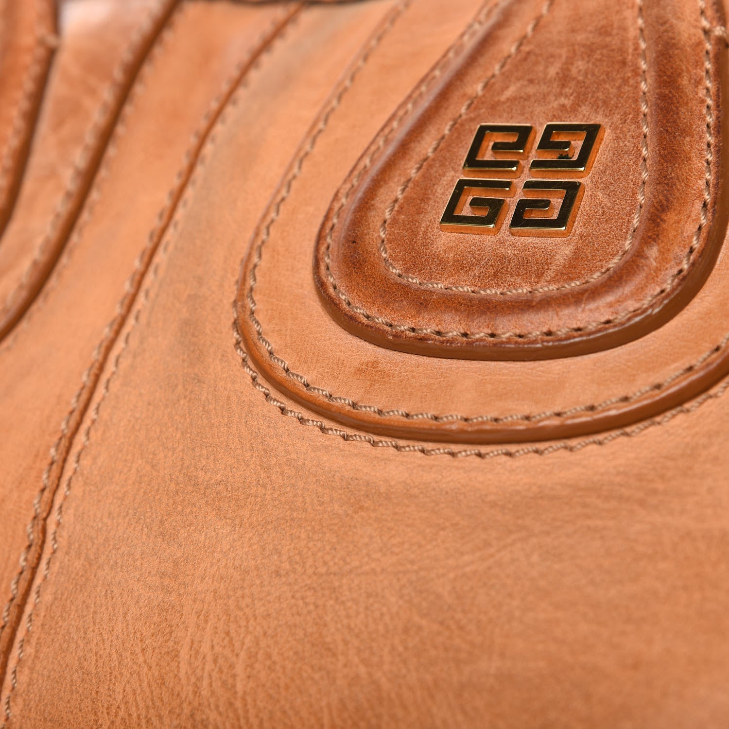 Givenchy Wrinkled Lambskin Large Corset Chain Nightingale Tan 16 of 17