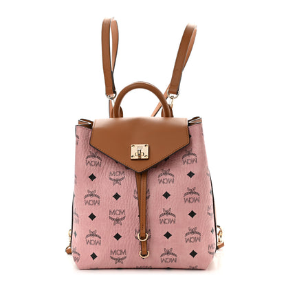 MCM Visetos Small Essential Backpack Soft Pink 2 of 11