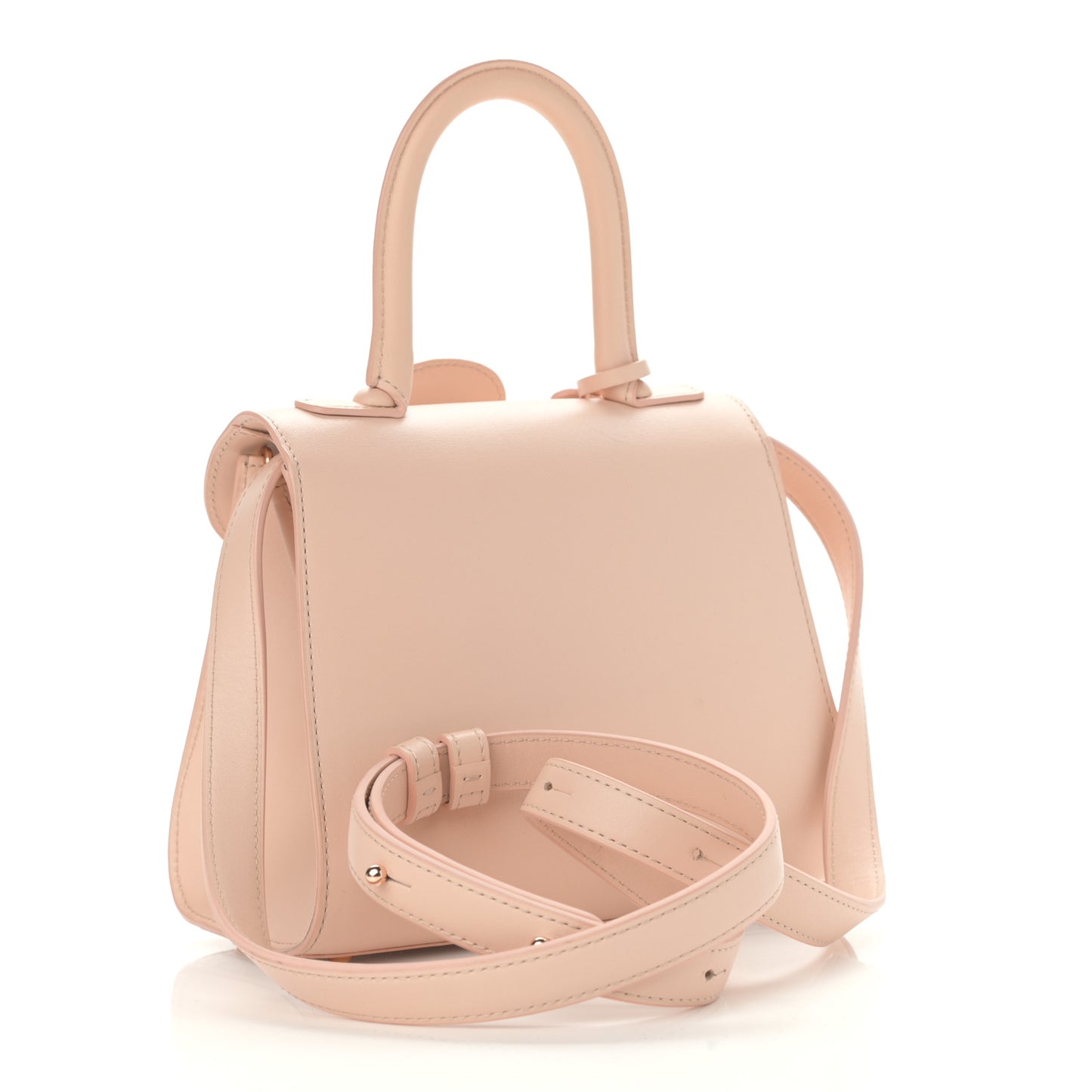 Box Calfskin Mini Brillant Satchel Nude