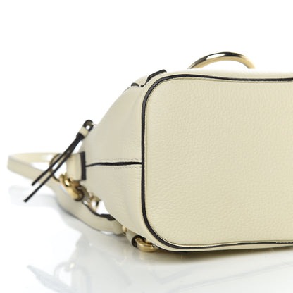 Chloe Suede Calfskin Mini Faye Backpack Off White 9 of 10