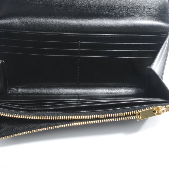 Saint Laurent Leather Classic Large Flap Wallet Black 7 of 8