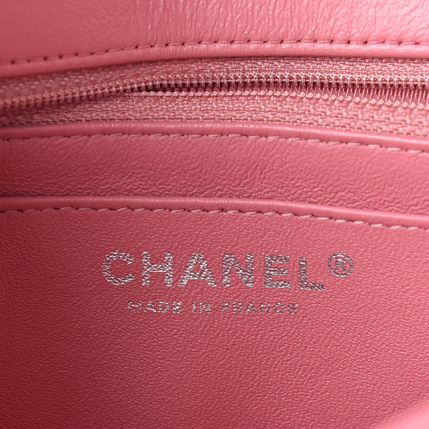 Chanel Lambskin Quilted Mini Rectangular Flap Pink 6 of 11