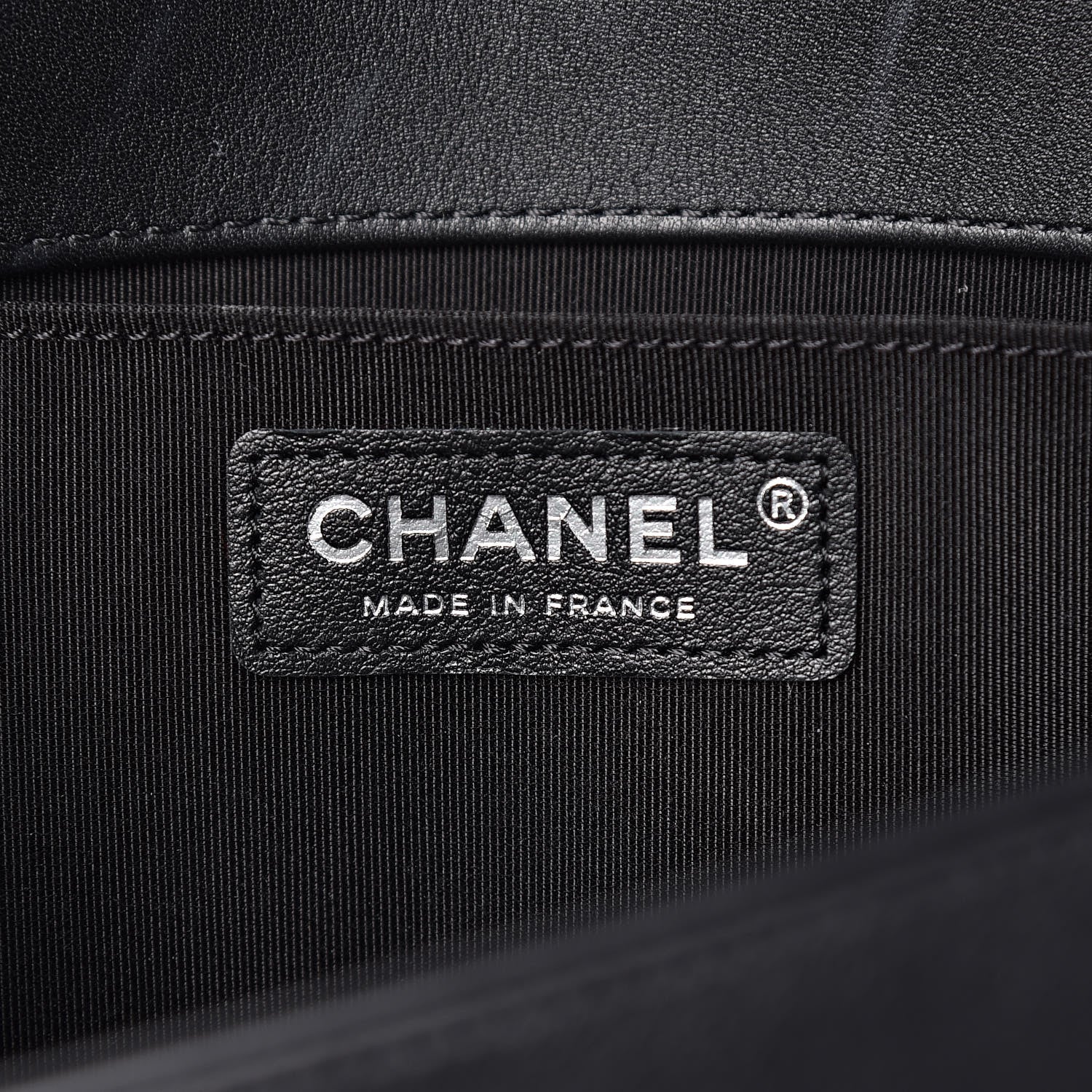 Chanel Calfskin Chevron Quilted Medium Boy Flap Black 7 of 11