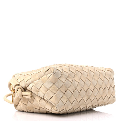 Bottega Veneta Suede Intrecciato Mini Loop Camera Bag Sand 3 of 8