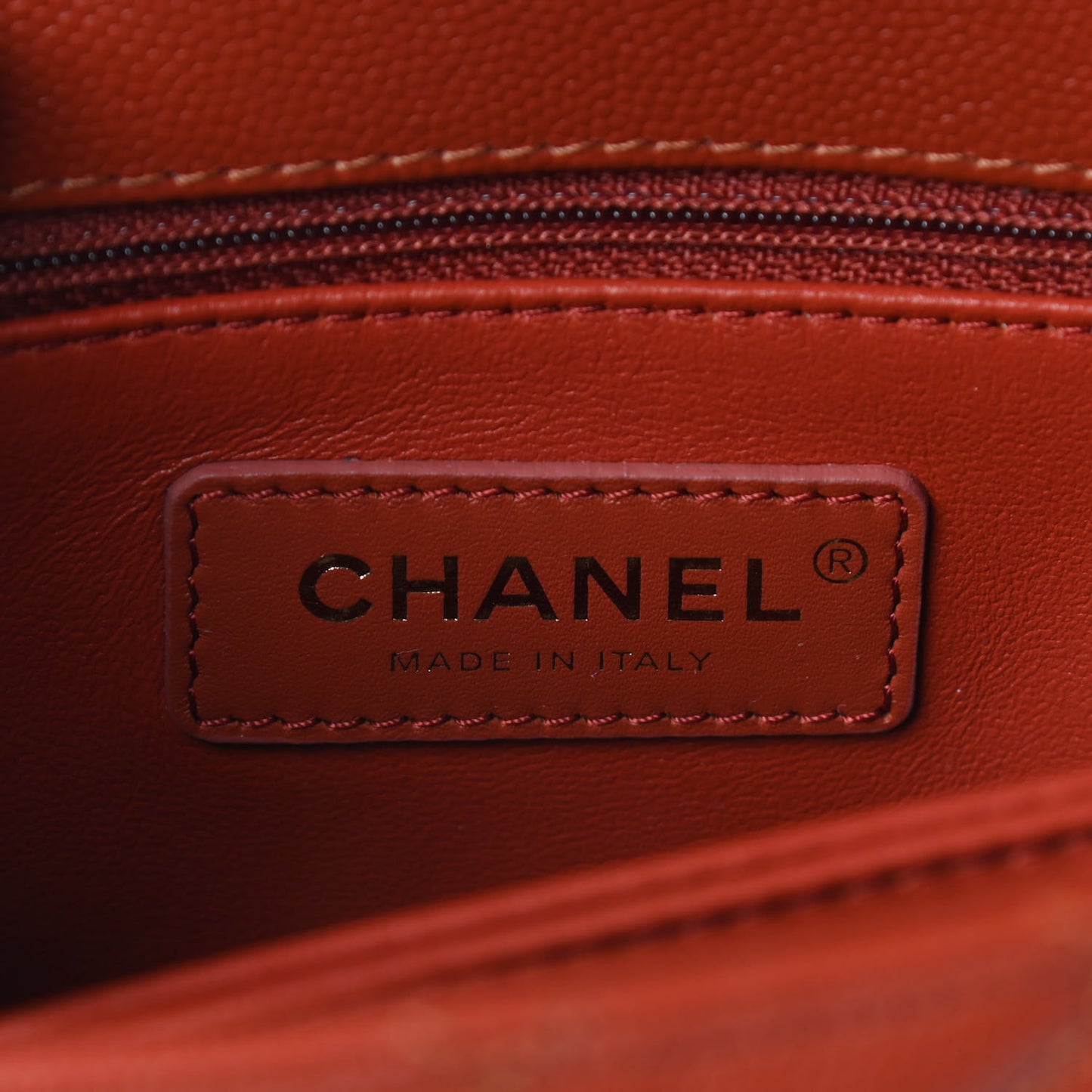 Caviar Quilted Mini Coco Handle Flap Brown