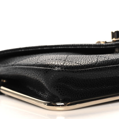 Chanel Caviar Envelope Wallet On Chain WOC Black 9 of 11