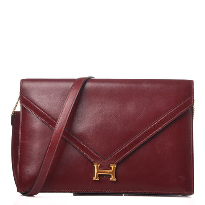 Hermes Box Lydie Clutch Rouge H 1 of 9