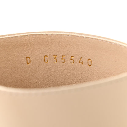 Chanel Lambskin Grosgrain Cap Toe Pearl Mule 38 Beige Black 8 of 8