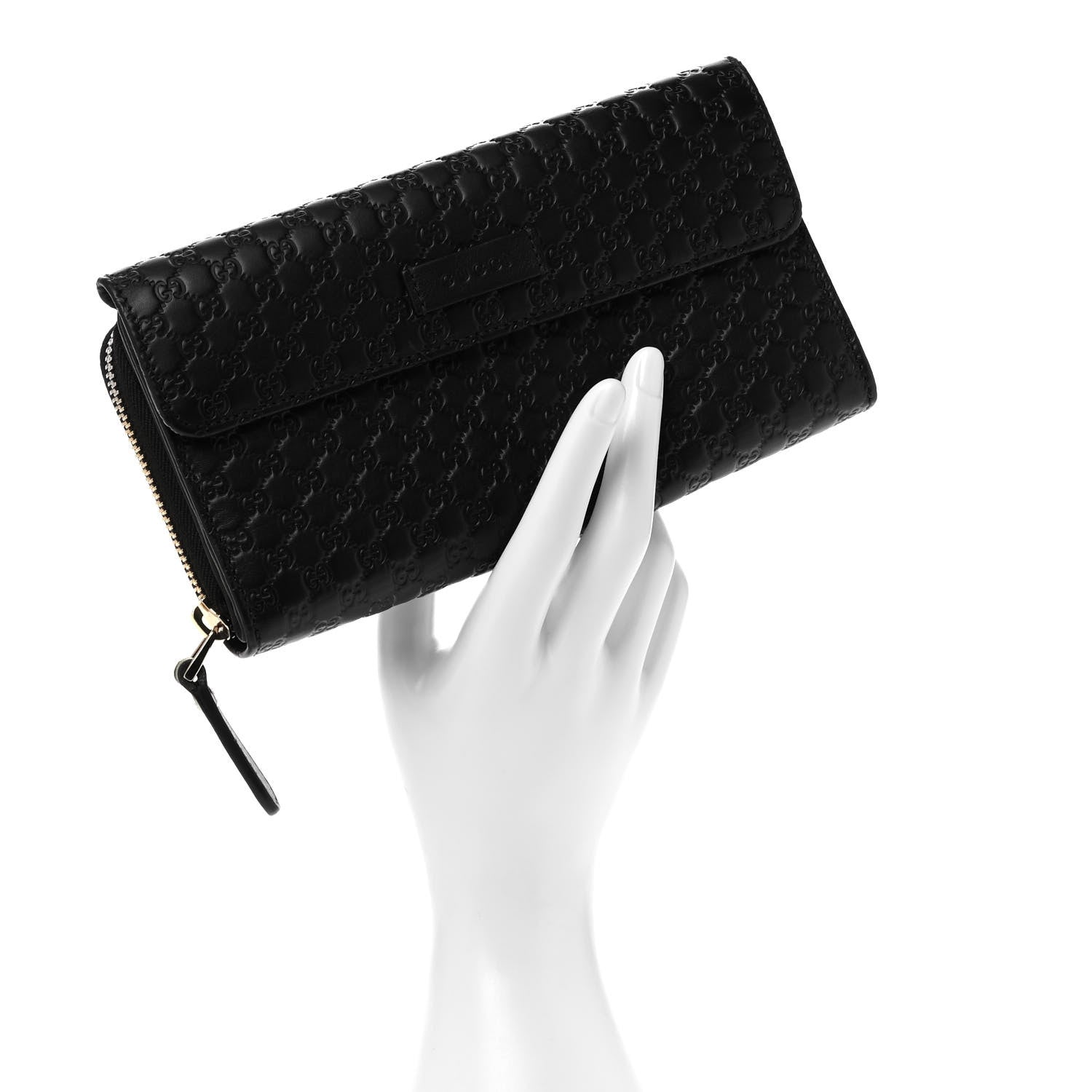 Gucci Soft Microguccissima Continental Zip Wallet Black 2 of 8