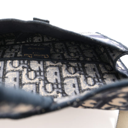 Christian Dior Oblique Slim Saddle Pouch Blue 5 of 11