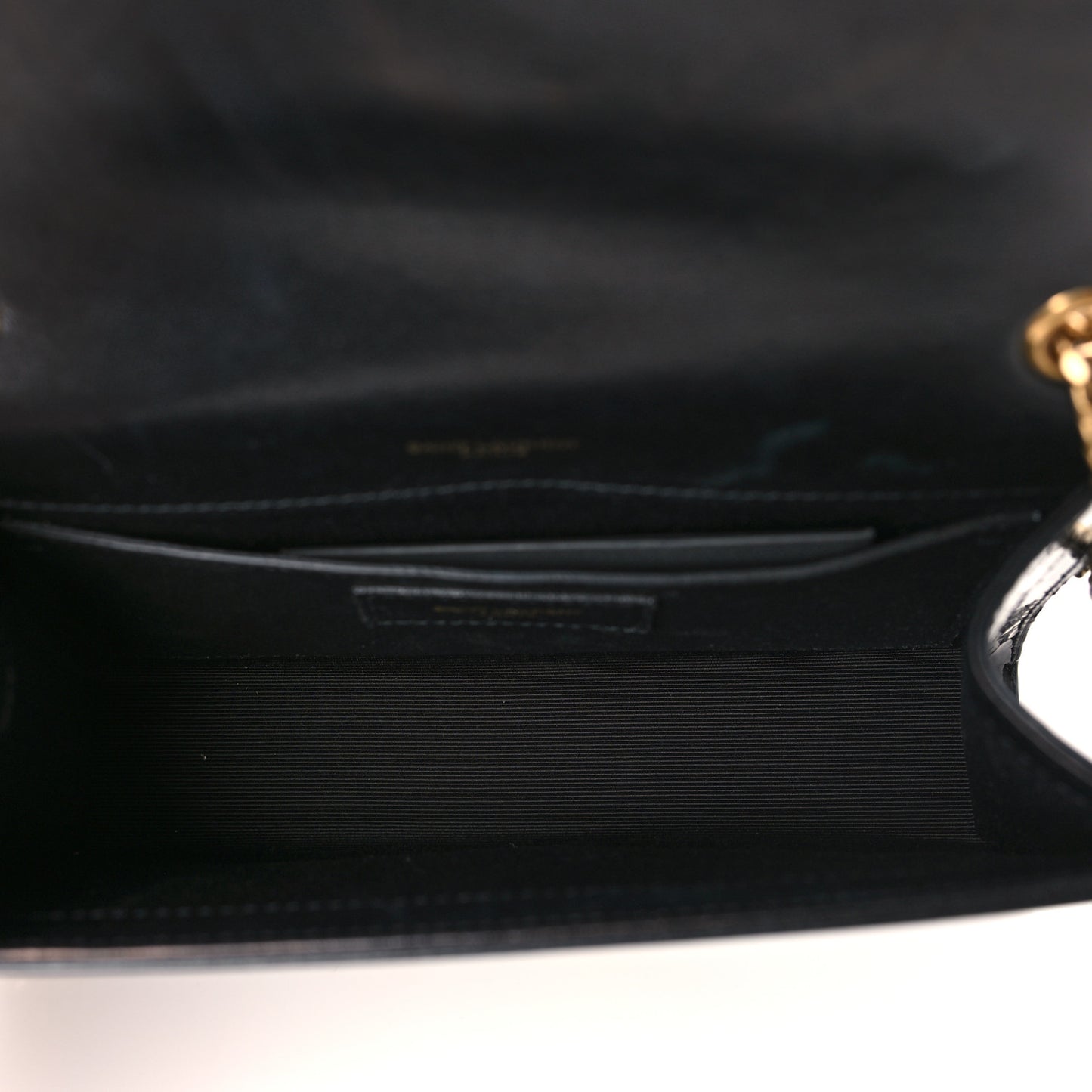 Patent Small Monogram Kate Satchel Black