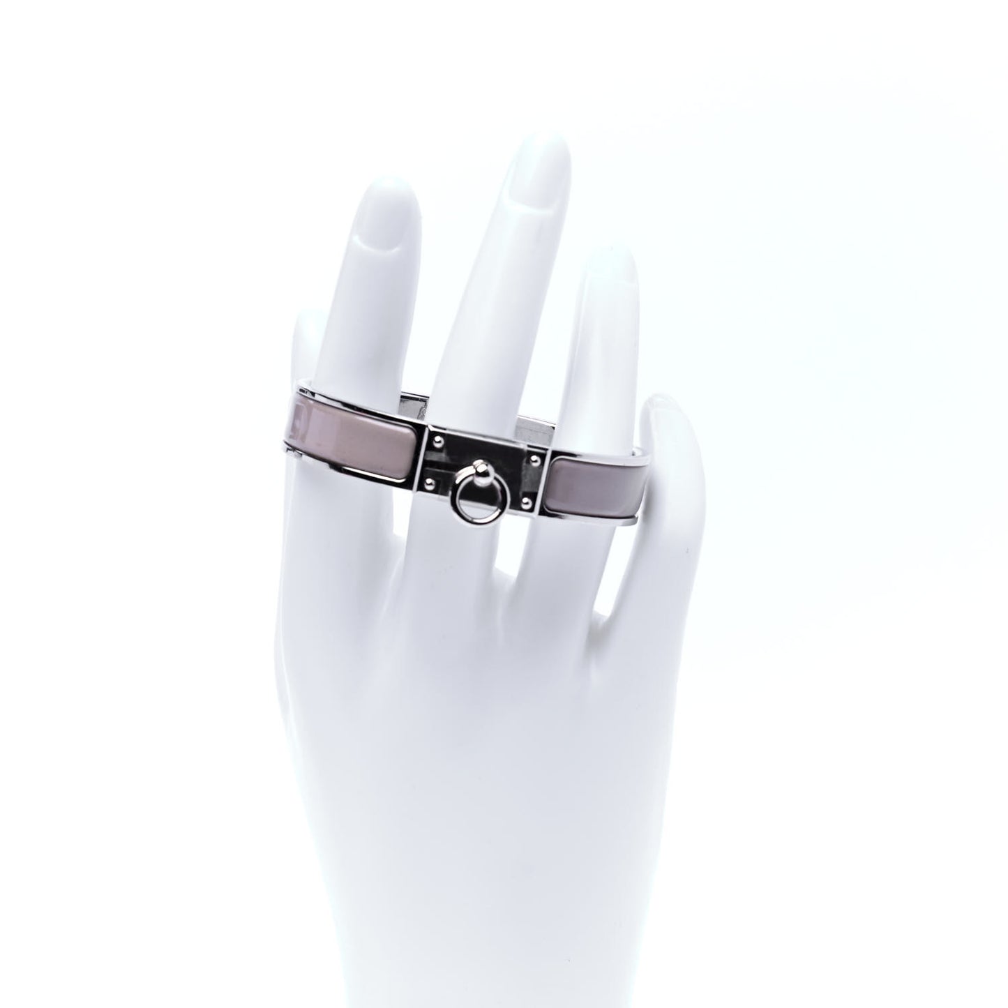 Enamel Clic Anneau Bracelet PM Marron Glace