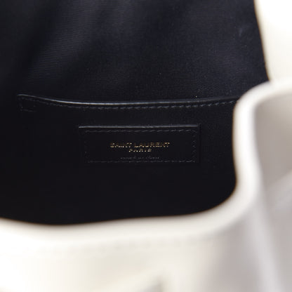 Saint Laurent Smooth Calfskin Medium Talitha Bucket Bag Vintage White 8 of 8
