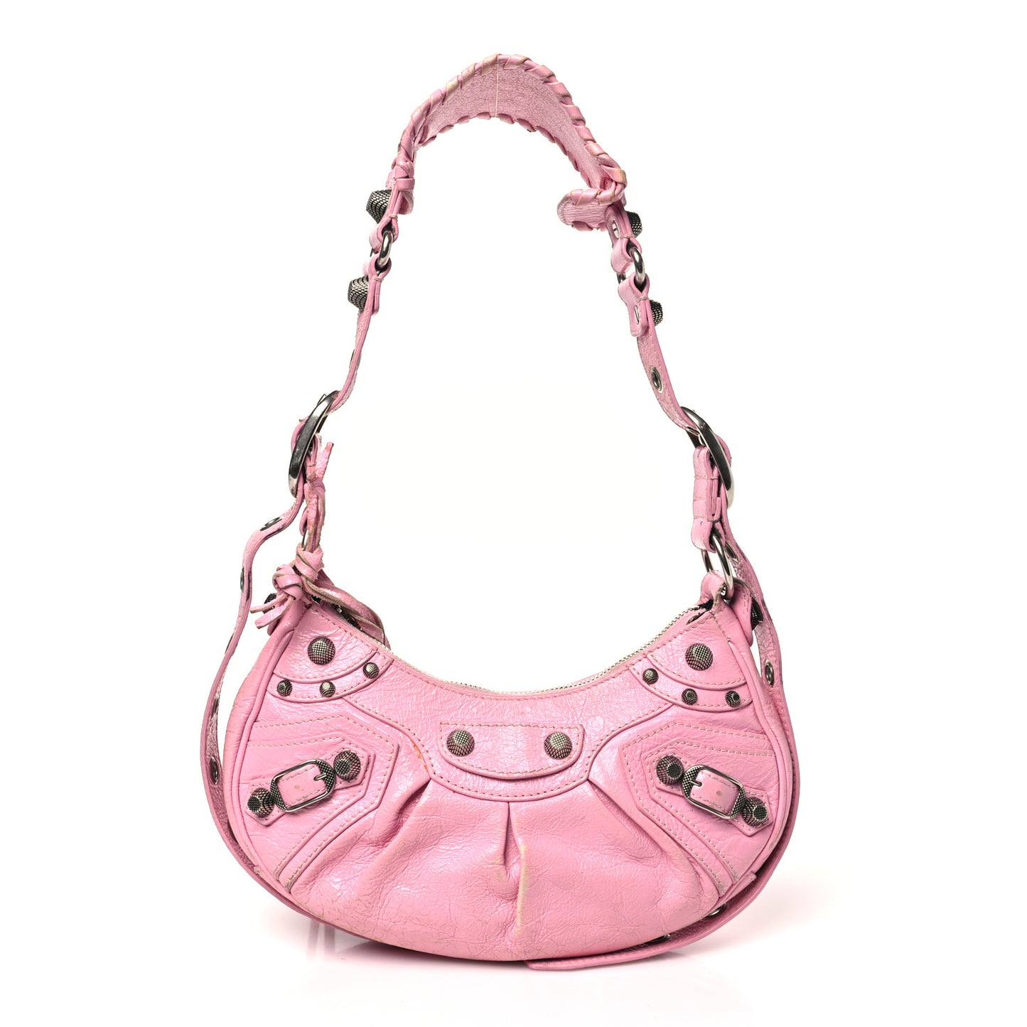 Agneau Arena Le Cagole Shoulder Bag XS Candy Pink