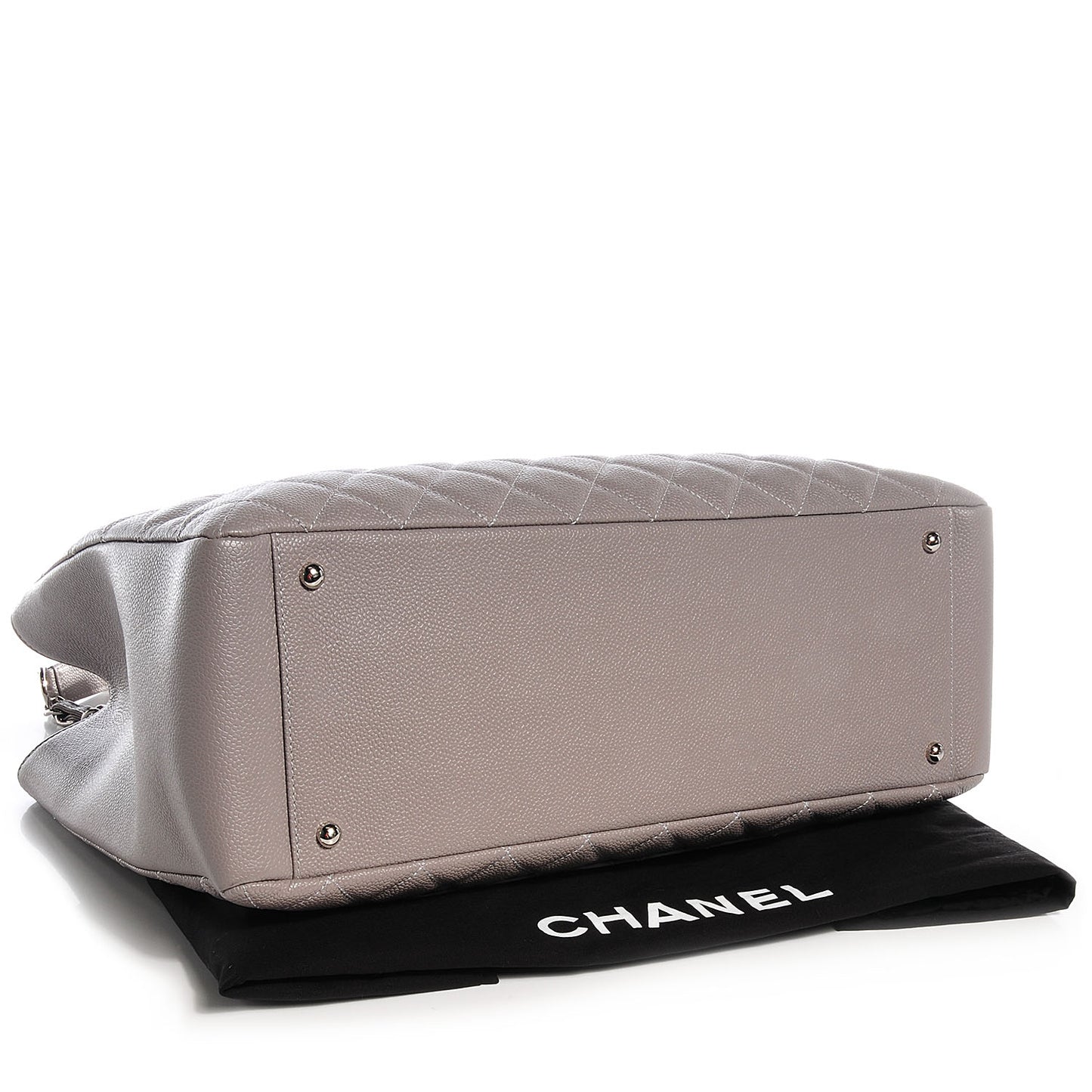 Caviar XL Grand Shopping Tote GST Light Grey