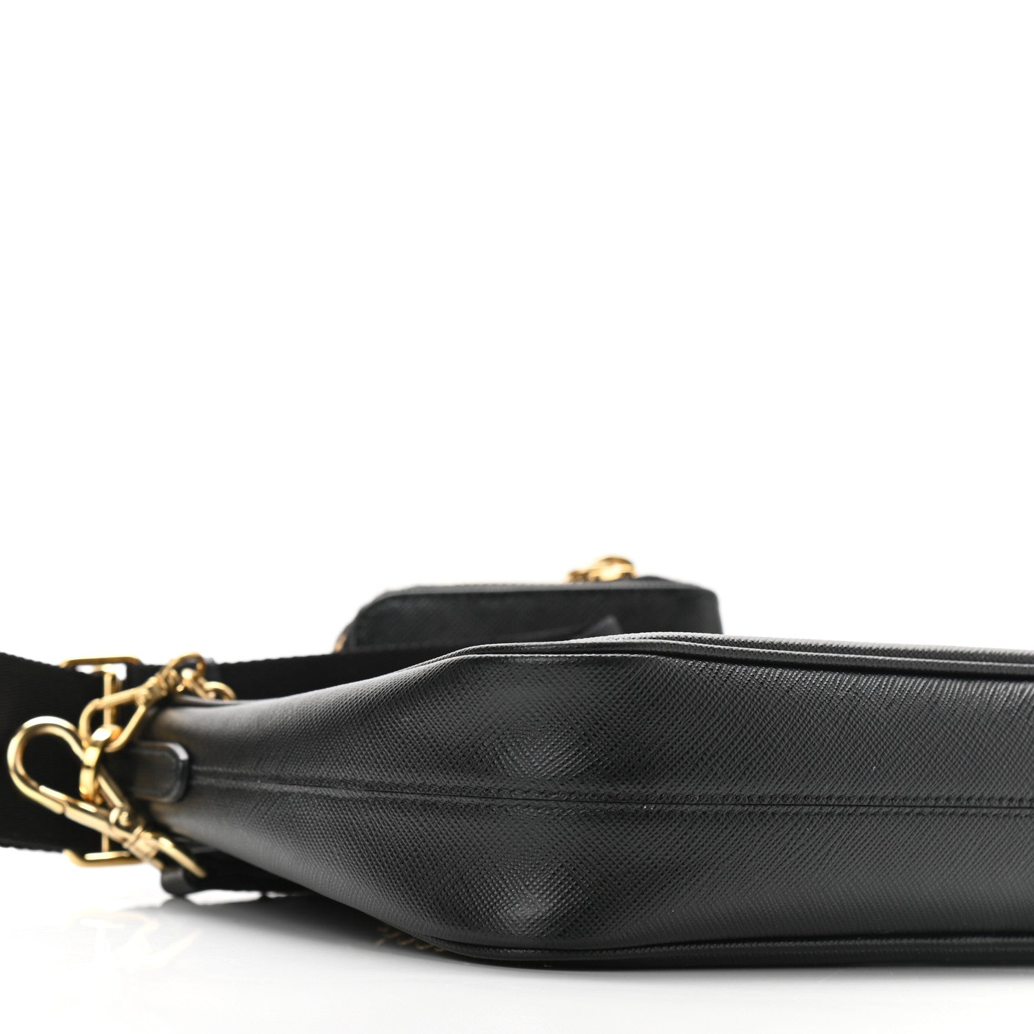 Prada Saffiano Lux Re-Edition 2005 Shoulder Bag Black 8 of 10