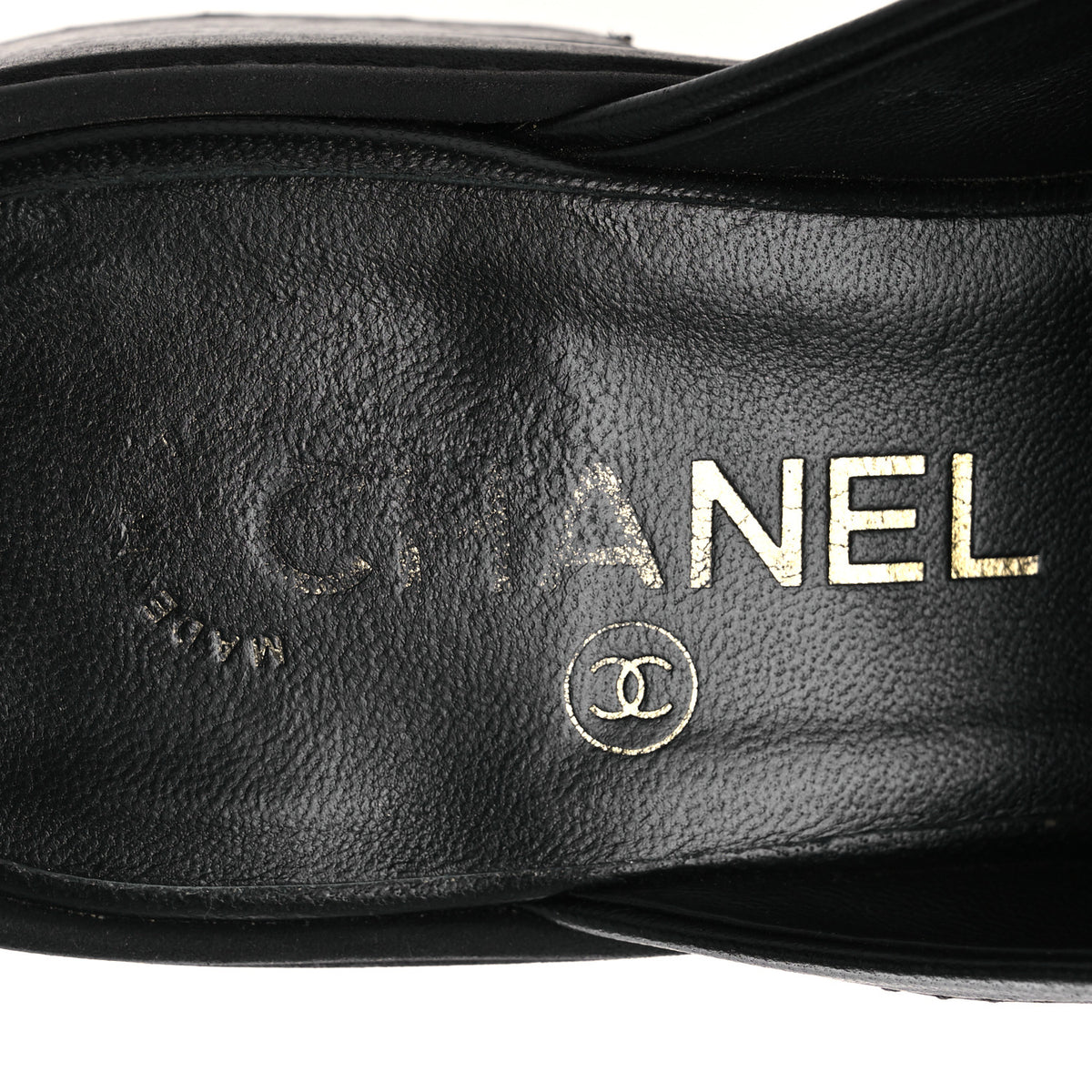 Lambskin Quilted CC Turnlock Mules 36.5 Black