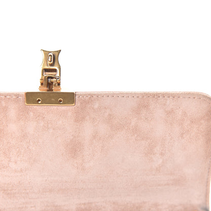 Christian Dior Lambskin Cannage Studded Dioraddict Wallet on Chain Clutch Nude 7 of 11