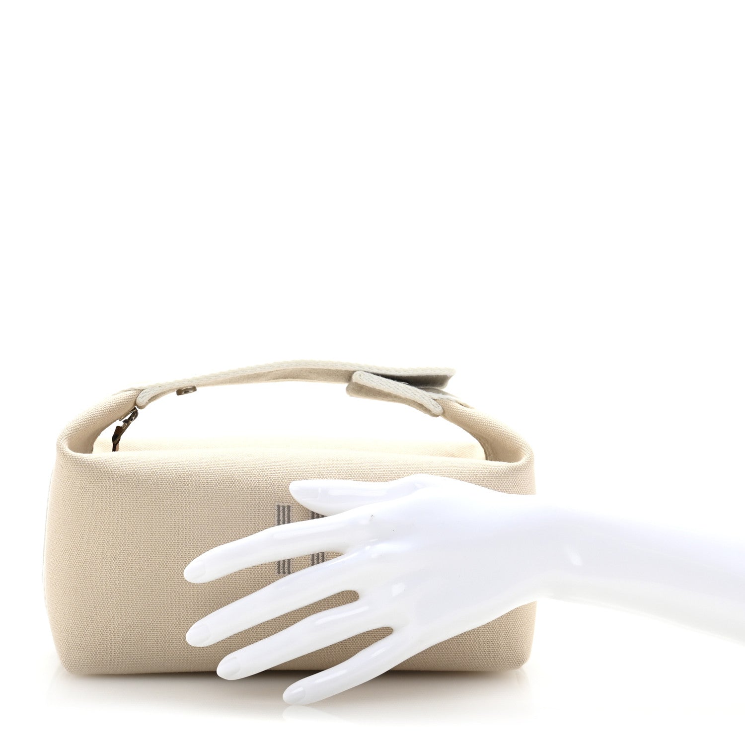 Hermes Canvas Small Bride-A-Brac Pouch Natural 2 of 7