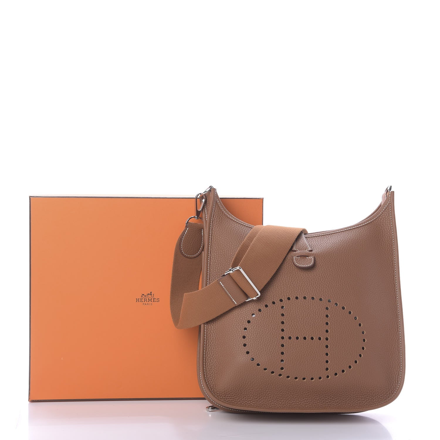 Hermes Taurillon Clemence Evelyne III PM Gold 11 of 11