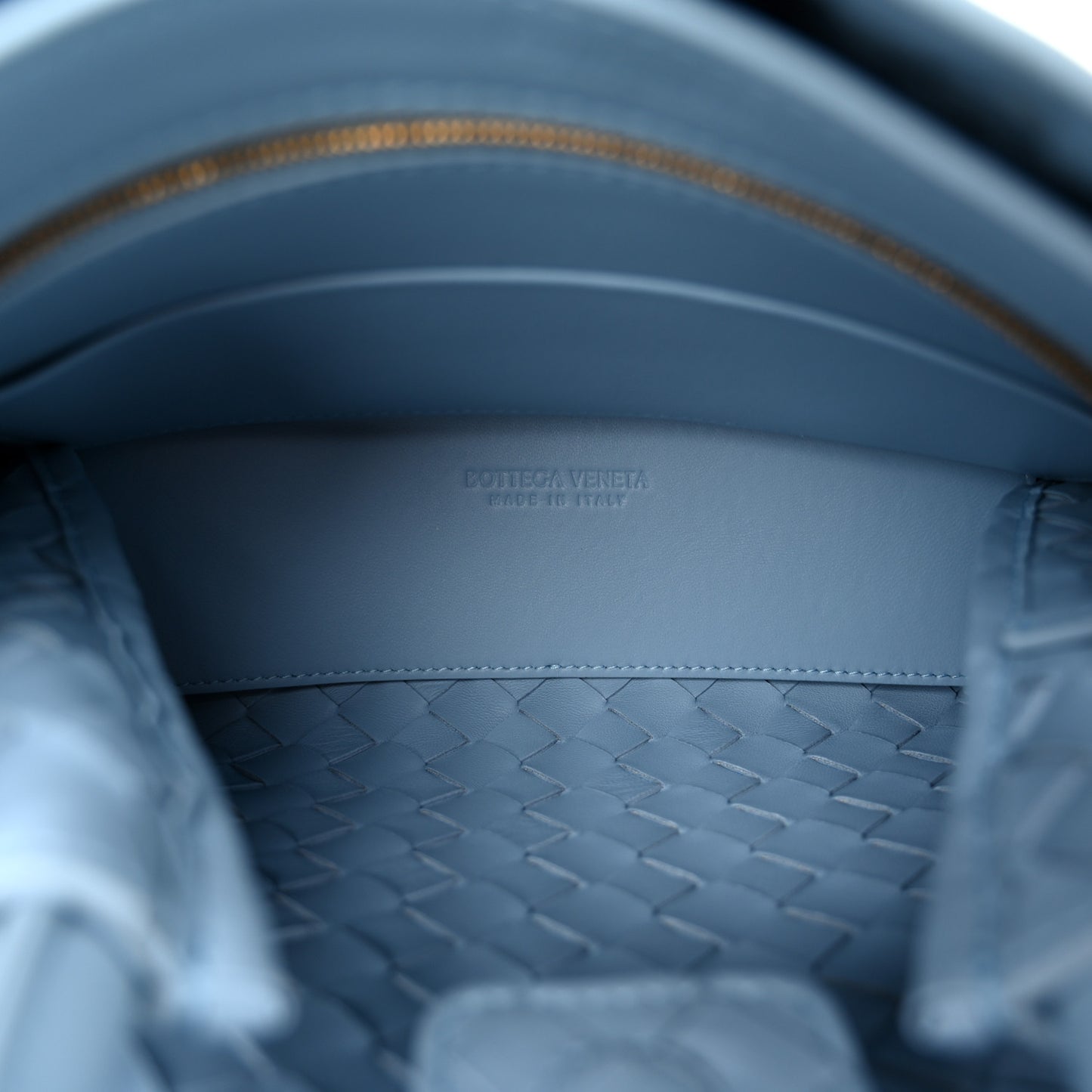 Nappa Intrecciato Small Andiamo Shoulder Bag Ice