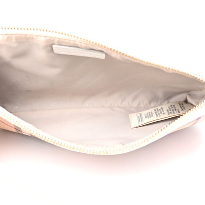 Burberry Haymarket Check Small Peyton Crossbody Clutch Bag White 4 of 6