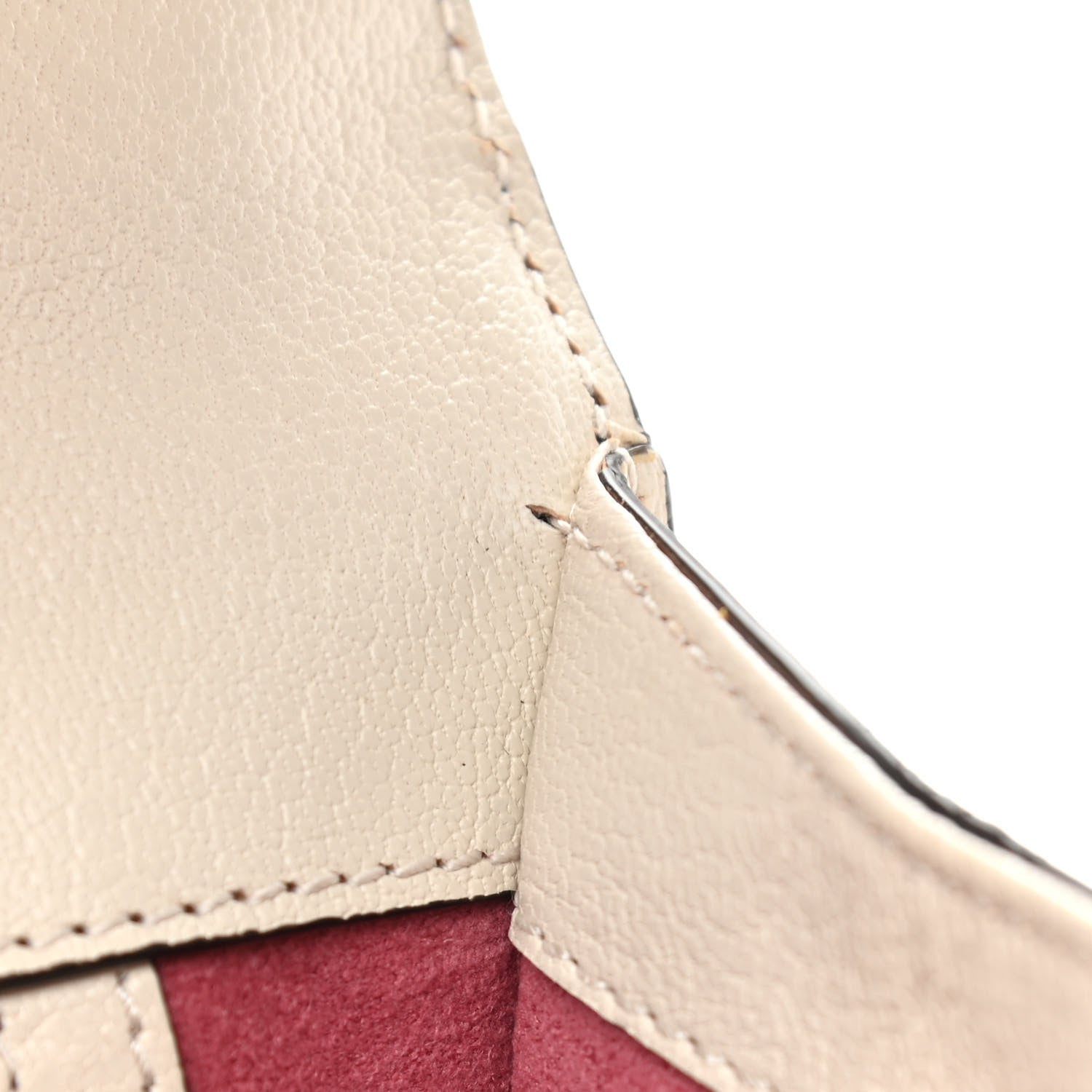 Gucci Calfskin Osiride Future Top Handle Bag Mystic White Hibiscus Red Black 13 of 14