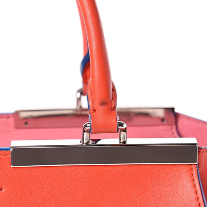 Fendi Vitello Dolce Shiny Nappa Petite 3Jours Tote Papavero 22 of 26