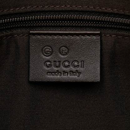 Gucci GG Plus Monogram Medium Flat Messenger Bag Dark Brown 6 of 8