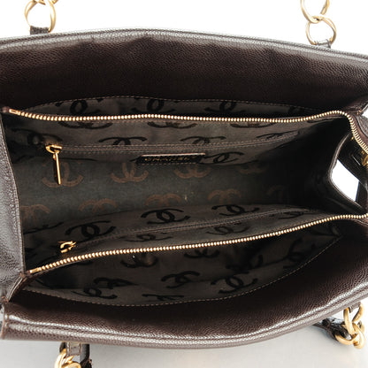 Chanel Caviar Shoulder Bag Dark Brown 5 of 7