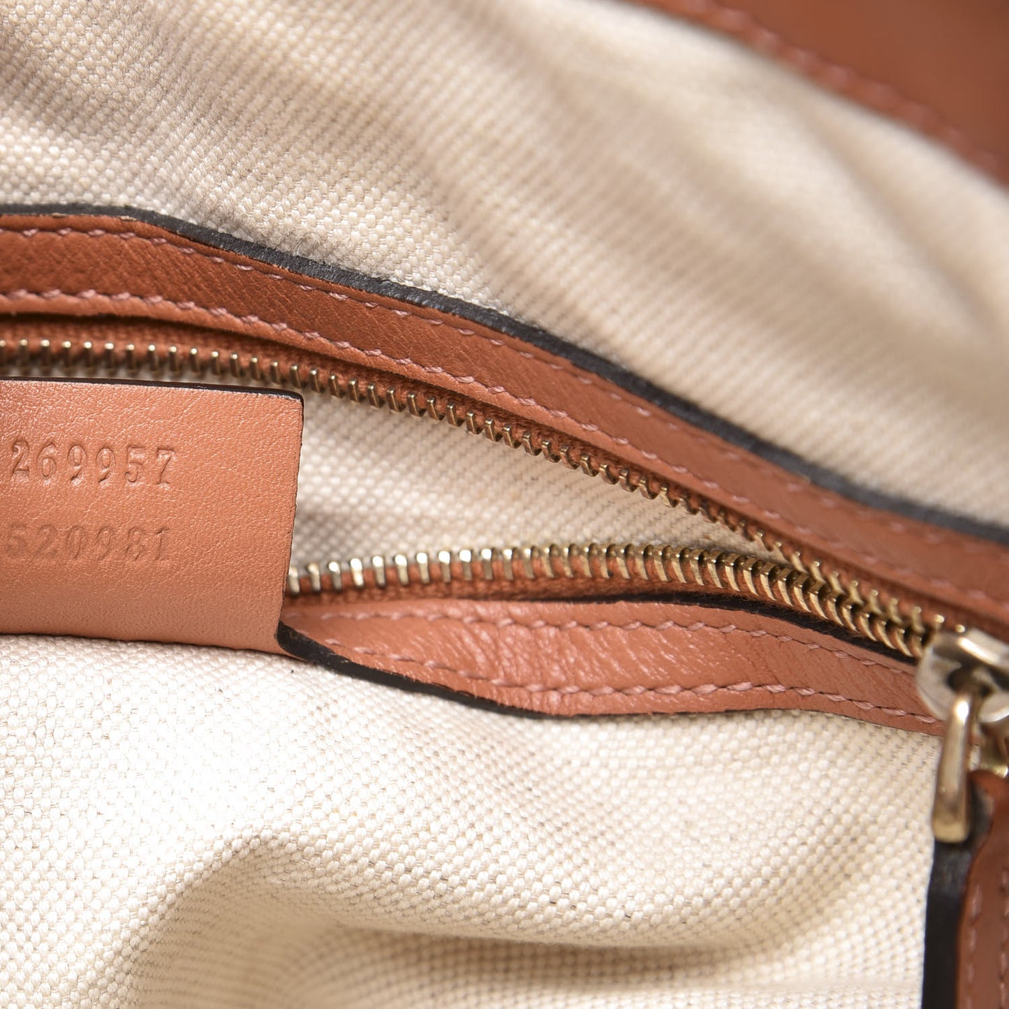 Guccissima Heart Bit Charm Top Handle Tote Winter Rose