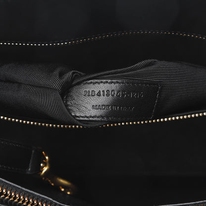 Saint Laurent Calfskin Love Patchwork Small Sac De Jour Black 8 of 11