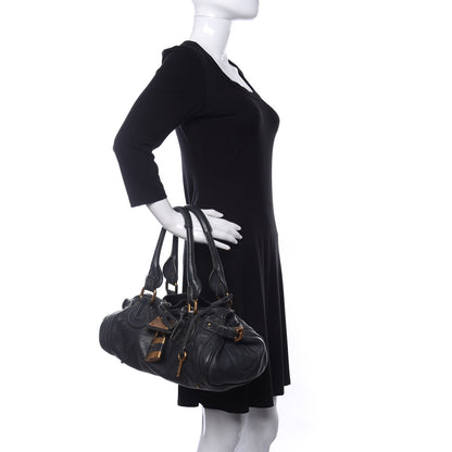 Chloe Calfskin Medium Paddington Satchel Black 2 of 8