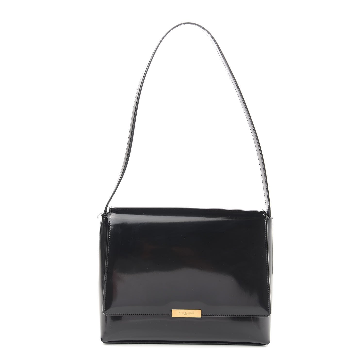 Saint Laurent Patent Le 90 Shoulder Bag Black 1 of 10