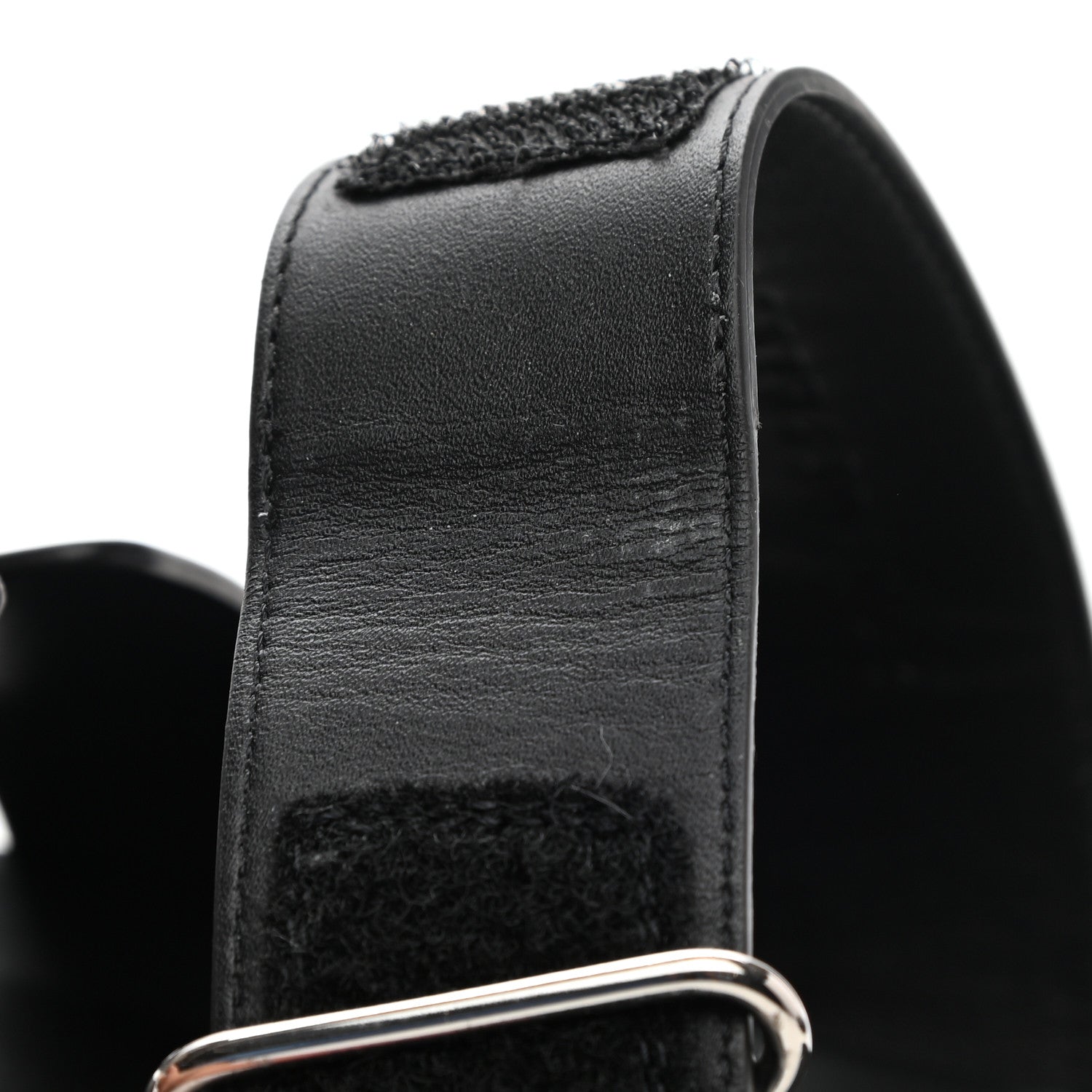 Hermes Calfskin Mens Chypre Sandals 43 Black 9 of 14